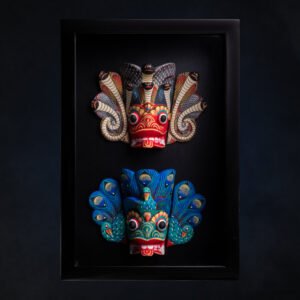 naga raksha mayura raksha wooden masks aka venus, talisman and sentinel